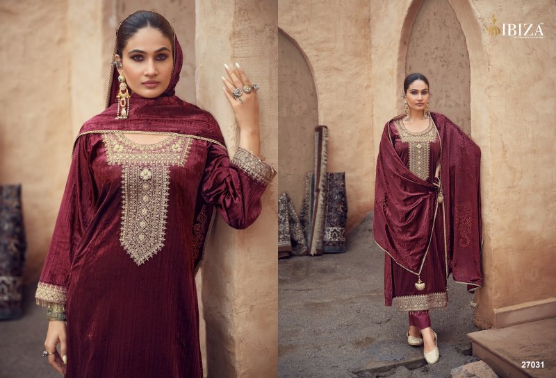 Surkh Imrozia By Ibiza Viscose Velvet Salwar Kameez